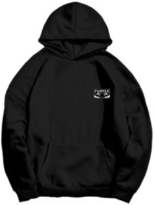 Purple Brand Oversized Bloom Hoodie 'Black' "Black"