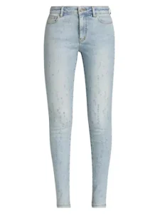 Purple Brand Mid-Rise Coated Skinny Jeans