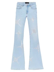 Purple Brand Hotfix Stars Flared Jeans