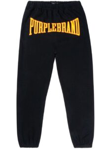 Purple Brand logo-appliqué track pants