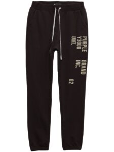 Purple Brand logo-print track pants