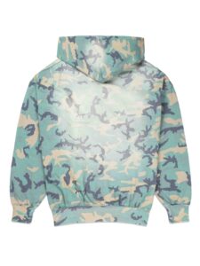 Purple Brand logo-print camo-print hoodie