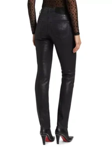 Purple Brand Glitter Mid-Rise Skinny Jeans