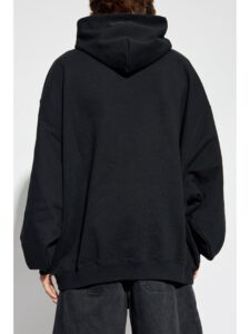 VETEMENTS logo-print cotton hoodie