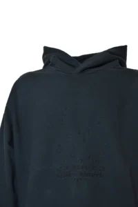 Maison Margiela Men's Blue Numeric Logo Hoodie